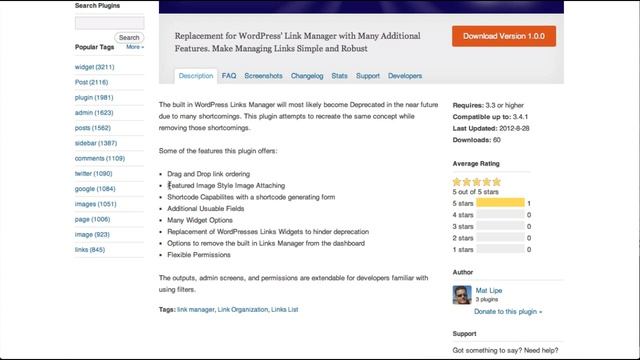 Simple Links Wordpress Plugin: First Look смотреть онлайн
