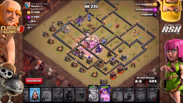 TH9 HGHB [Healer + Giant / Bowler] is INSANE! Live Raid & Planning for Clash Of Clans смотреть онлайн