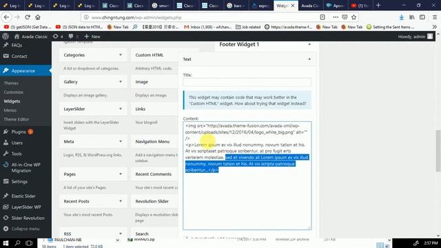 Wordpress Avada change Footer Widget смотреть онлайн