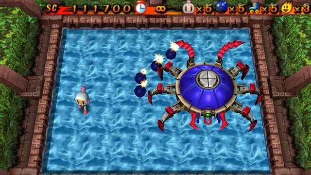 Bomberman (PSP) Boss Stage World 2 Walkthrough смотреть онлайн