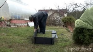 Каркасные грядки из бордюрной ленты