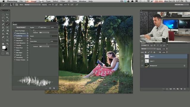 How To Add Life, Grass, & Shadows To A Photo! *Photography Tutorial* смотреть онлайн