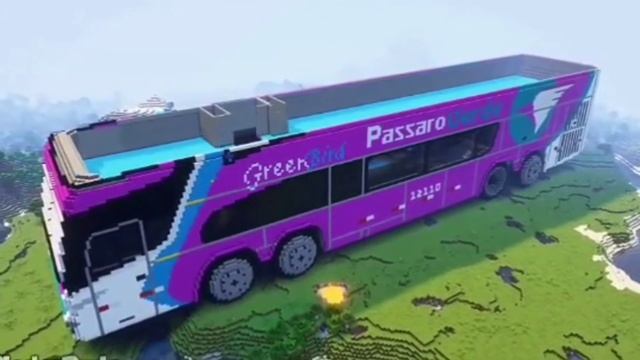 Постройка двухэтажного автобуса в Майнкрафт ? смотреть онлайн