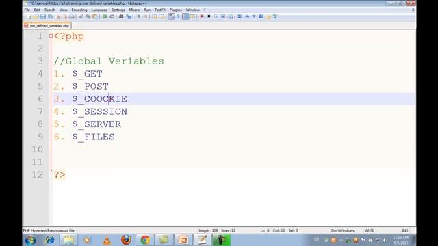 12New PHP MySQL Tutorials in Urdu Hindi part 12 global variables смотреть онлайн