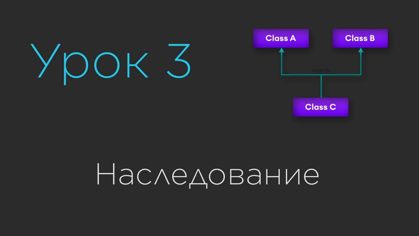 Урок 3. Наследование смотреть онлайн