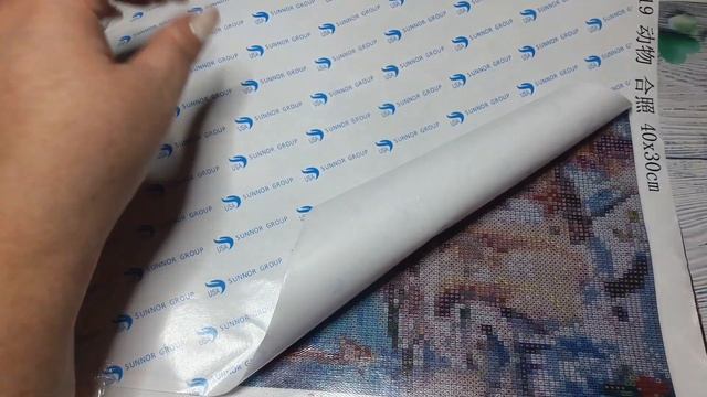 #распаковка, #aliexpress Распаковка картины алмазной вышивки с Али)))Магазин RealShining Factory
