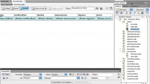 Josesdesign Autentificación de usuarios en Dreamweaver y PHP MySQL Parte 2 de 2 720p H 264 AAC смотреть онлайн