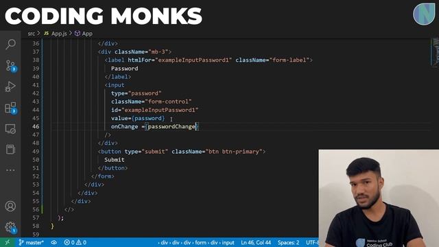 How to Create a Log in Form using React.js | Coding Monks смотреть онлайн