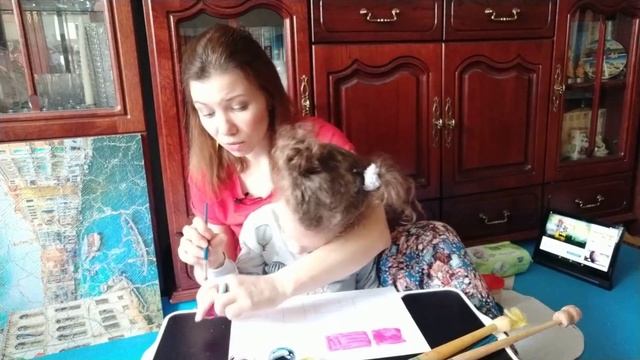 Лайфхак: Как рисовать быстро с ребенком с ДЦП или с очень маленьким здоровым смотреть онлайн