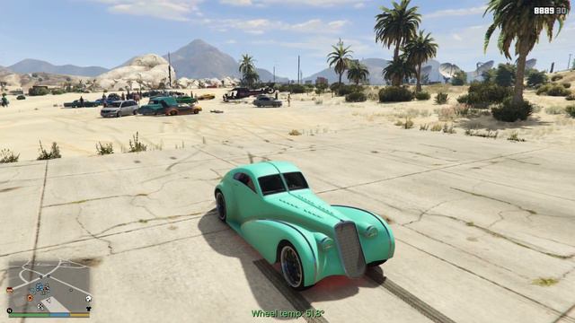 GTA 5 drag test Z-type stock & tuning смотреть онлайн