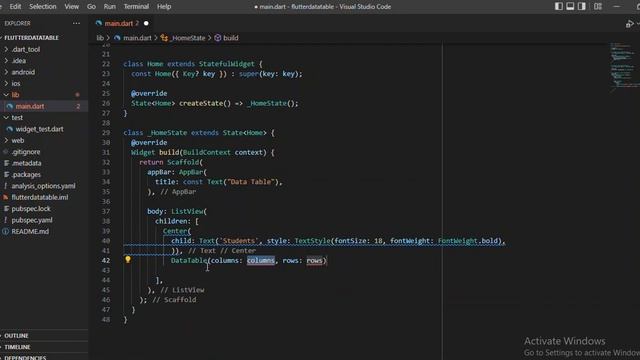 Flutter Mobile Apps - How to Use Data Tables and Display Data using Flutter смотреть онлайн