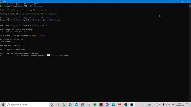 How To Install React Js in Windows10 (Update2021) in 5 Minutes (MALAY) смотреть онлайн