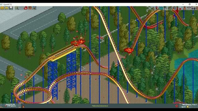 Realistic Top Thrill Dragster Recreation (RollerCoaster Tycoon 2) смотреть онлайн