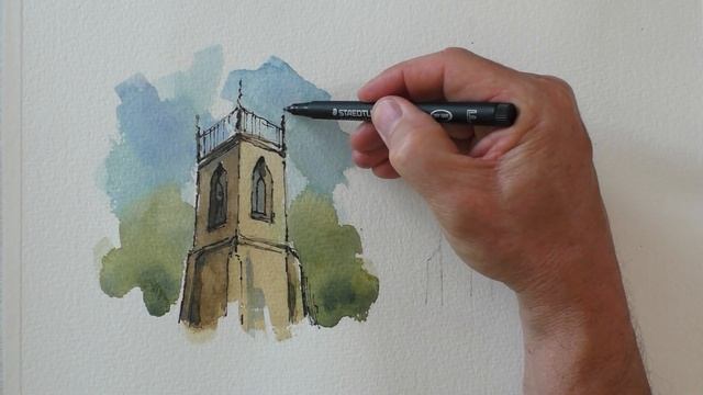 How to paint in Line & Wash - a beginner's guide смотреть онлайн