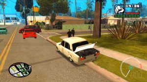 РУССКИЙ ВАЗ 2106 ВКЛЮЧИЛ МУЗЫКУ НА МОЩНОМ БАСС САБВУФЕРЕ В GTA SAN ANDREAS