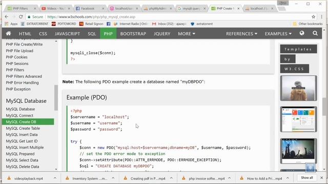 PHP 14 CREATE DATABASE CREATE TABLE IN PHPMYADMIN WAMPSERVER IN HINDI смотреть онлайн