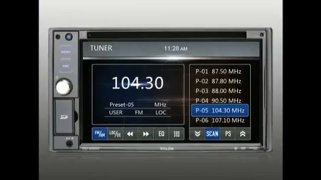 Valor DD-806W 2-DIN In-Dash AM/FM/CD/DVD Receiver смотреть онлайн