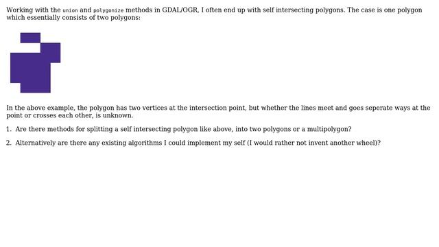 GIS: How to convert self intersecting polygon to multipolygon? (2 Solutions!!) смотреть онлайн
