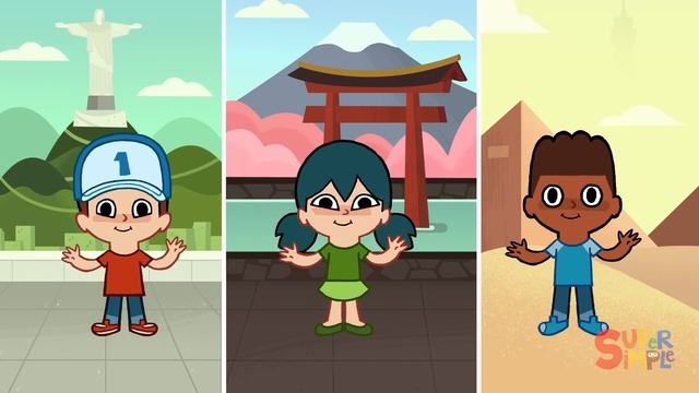 Hola ¿Que Tal? | Canciones Infantiles | Super Simple Español смотреть онлайн