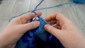 Жаккард спицами без протяжек по кругу. Удобный способ вязания без наперстка.