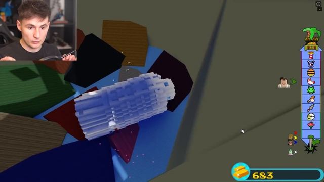 THE LEANING TOWER OF POWER!- Roblox Build a boat смотреть онлайн