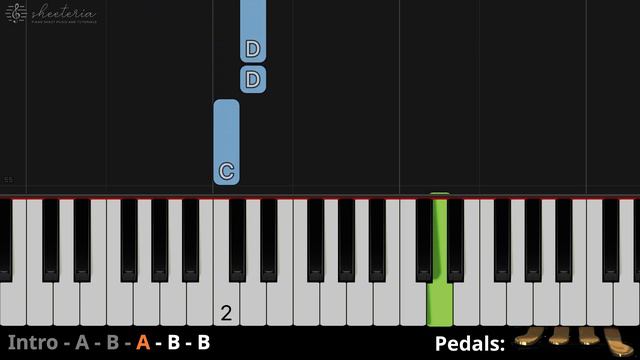 My Neighbor Totoro (Joe Hisaishi) - Easy piano tutorial for beginners смотреть онлайн
