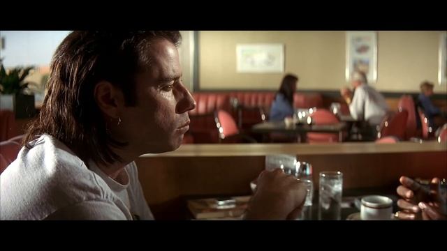 Разговор Винсента и Джулса в ресторане. HD