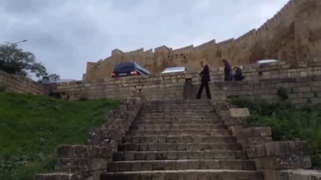 Дербент.Цитадель "Нарын-Кала". Центральная Набережная города. смотреть онлайн