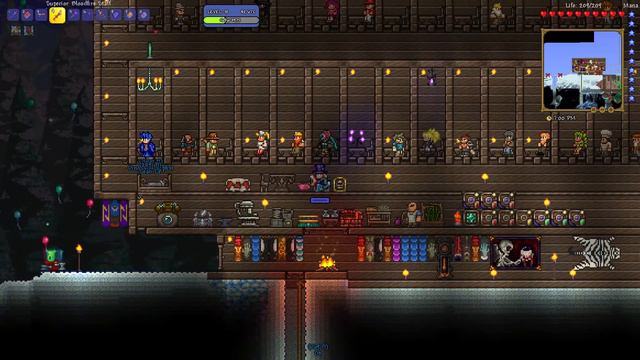 Terraria Modded =Ep 15= Skeltron Round 2..3.. смотреть онлайн