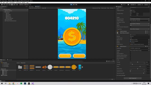 Создание кликера #7 - Добавляем звуки и музыку смотреть онлайн