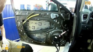 Шумоизоляция дверей Mazda 3 BM в уровне Премиум. АвтоШум.