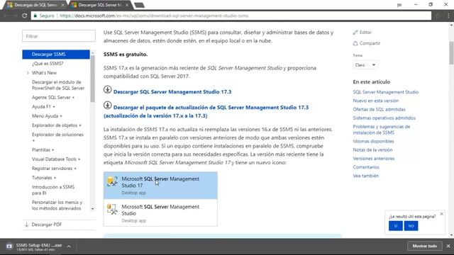 Descargar e Instalar MS SQL Server 2017 (Developer Edition) смотреть онлайн