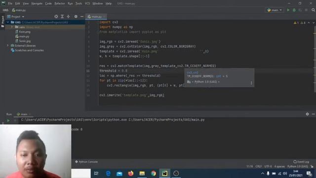 Demo Program Template Matching - Pengolahan Citra Digital смотреть онлайн