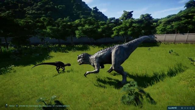 INDOMINUS REX VS INDORAPTOR [ Jurassic World évolution 1]