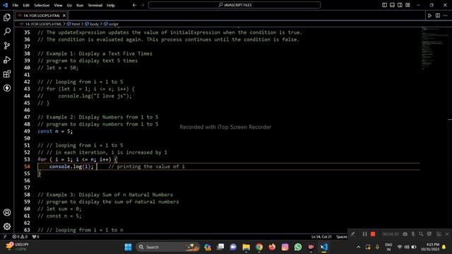 WHAT IS FOR LOOP IN JAVASCRIPT? DAY 46 - 75 HARD CODING CHALLENGE. смотреть онлайн
