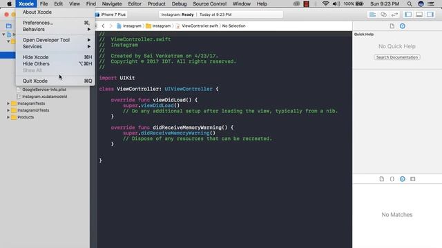 Swift 3 & Firebase Tutorial - How to create an Instagram clone - PART 1 смотреть онлайн