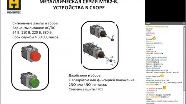 Вебинар ОВЕН. Устройства управления и сигнализации MEYERTEC™