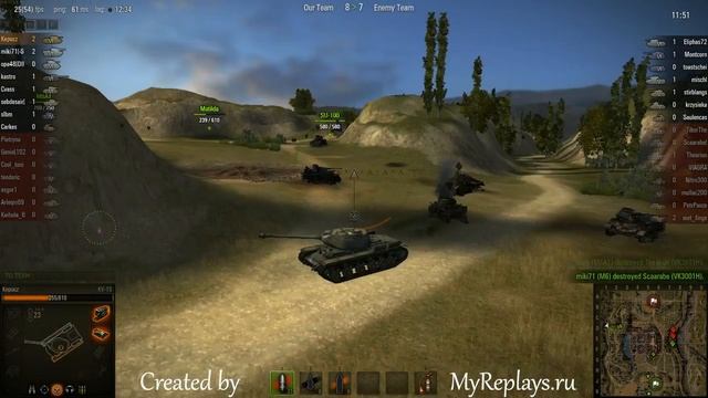 WOT: Monastery - KV-1S - 5 frags смотреть онлайн
