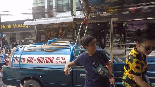 ОБЫЧНАЯ поездка на Сонгтео в Сонгкран Паттайя 2018 สงกรานต์