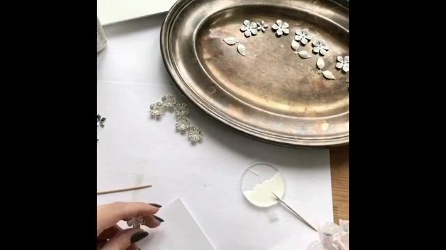 Покрытие наших цветочков ювелирной эмалью смотреть онлайн