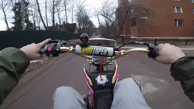 ОПЯТЬ СЛОМАЛ БАЙК!!! СТАНТ НА ПИТБАЙКЕ смотреть онлайн