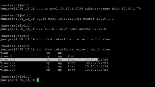 Juniper 06 Настройка DHCP на EX и SRX смотреть онлайн