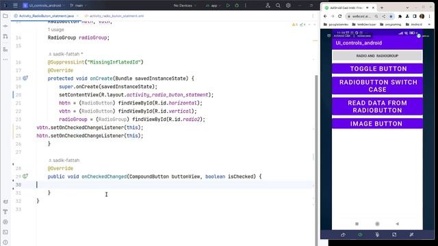 Android RadioButton Statment Android App With intelij -JAVA смотреть онлайн
