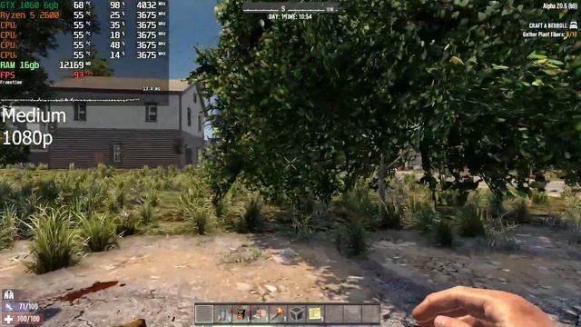 7 Days to Die | GTX 1060 6gb | Ryzen 5 2600 | FPS Test | All Settings смотреть онлайн