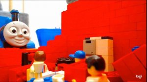 LEGO Thomas the Tank engine mount destroys property