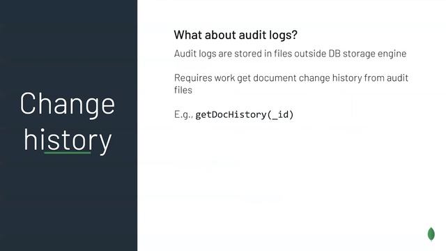 Using MongoDB to Implement Cryptographically Verifiable Change History смотреть онлайн