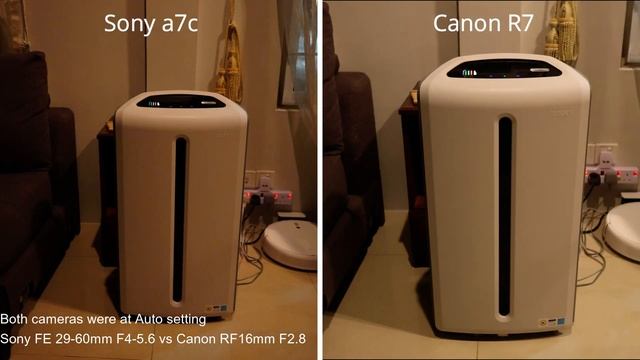 Sony a7c vs Camera R7. Side By Side Photo Comparison At Low Light смотреть онлайн