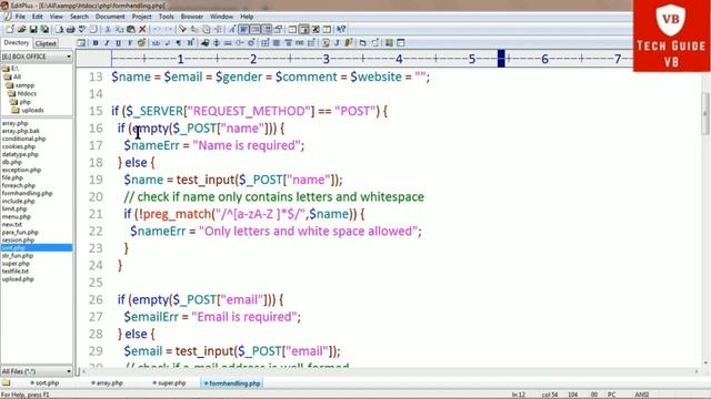PHP Form Validation and Form Handling in php | form validation example with php in 2021 -php part 1 смотреть онлайн