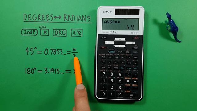 How to convert between Degrees and Radians on the Sharp EL-531 Calculator смотреть онлайн
