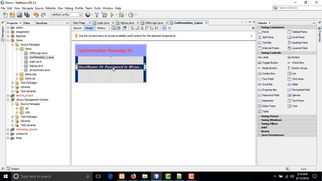 Custom Confermation Message in java gui or Java gui in bangla or Java gui tutorial смотреть онлайн